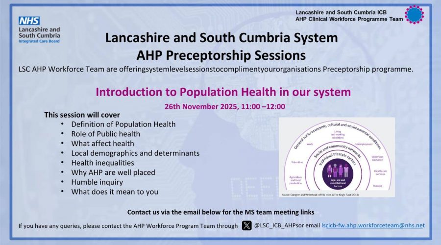Flyer - Introduction to Population Health in our system 26th Nov 2025.pdf
